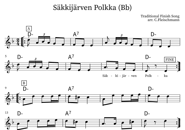 Säkkijärven Polkka (arr. Christoph Fleischmann)
