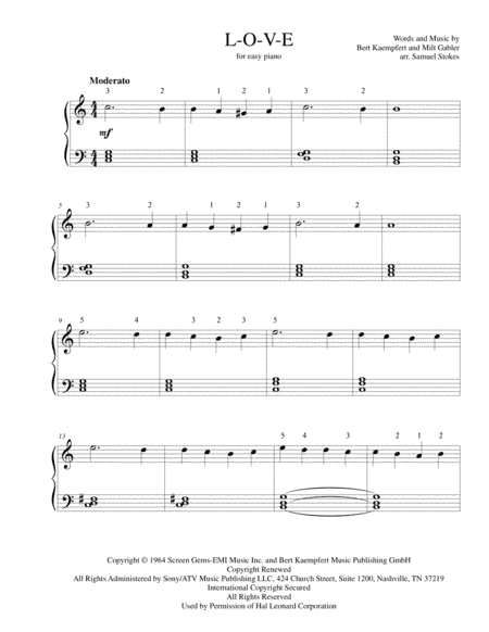 L-O-V-E (arr. Samuel Stokes)