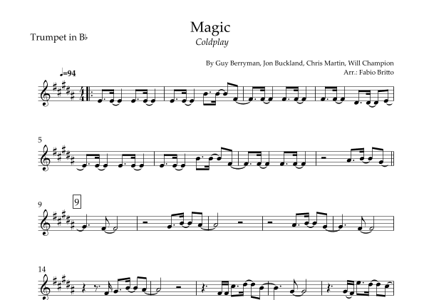 Magic (arr. Fabio Britto)
