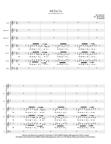 All For Us (arr. Rob Dietz)