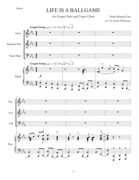 Life is a Ballgame (arr. Aaron Robinson)