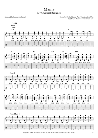 Mama (arr. Seamus McDaniel)