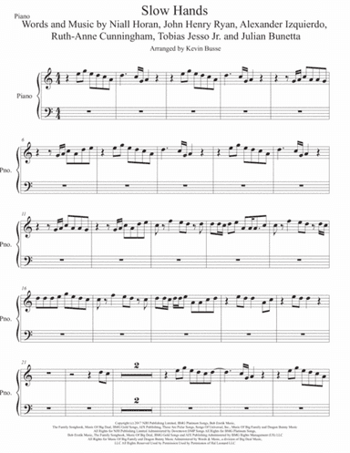 Slow Hands (arr. Kevin Busse)