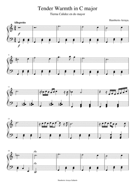 Tender Warmth in C major