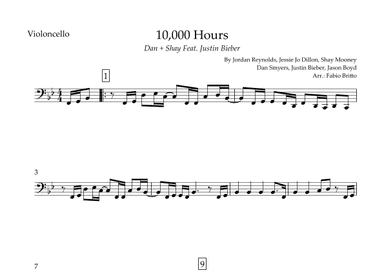 10,000 Hours (arr. Fabio Britto)