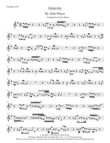 Gravity (arr. Kevin Busse)