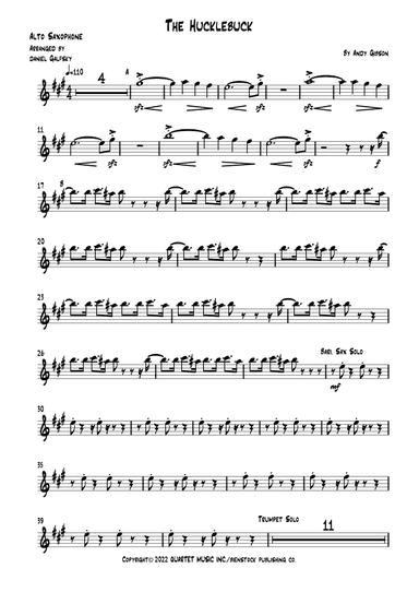 The Hucklebuck      -  Instrumental Version (arr. Daniel Galfsky)