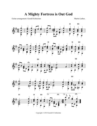 A Mighty Fortress Is Our God (arr. Gerald Schleicher)