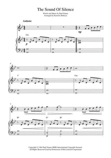 The Sound Of Silence (arr. Kaiserin Rebecca)