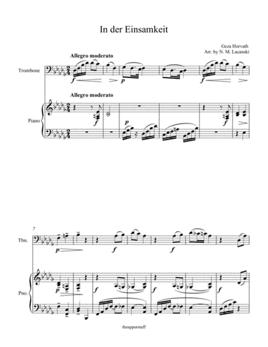 In der Einsamkeit (arr. Nick Lacanski)