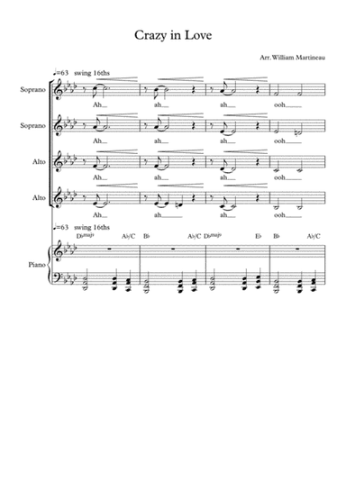 Crazy In Love (arr. William Martineau)