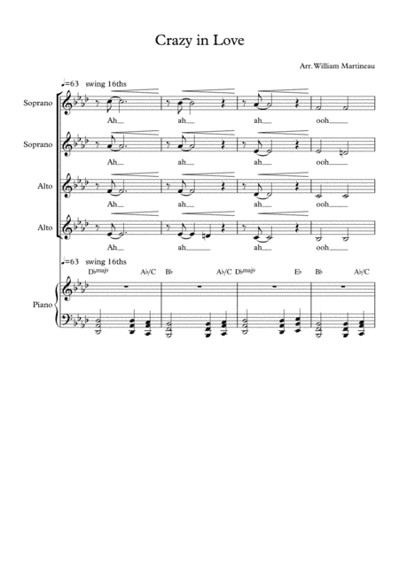 Crazy In Love (arr. William Martineau)