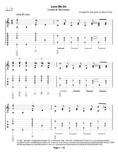 Love Me Do (arr. Steven King)