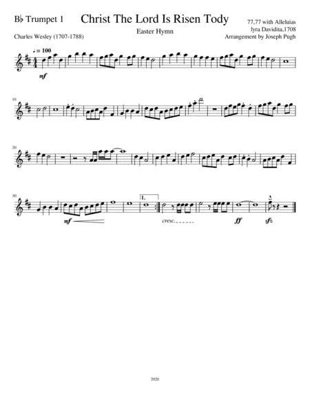 Christ The Lord Is Risen Today (arr. Joseph Pugh)