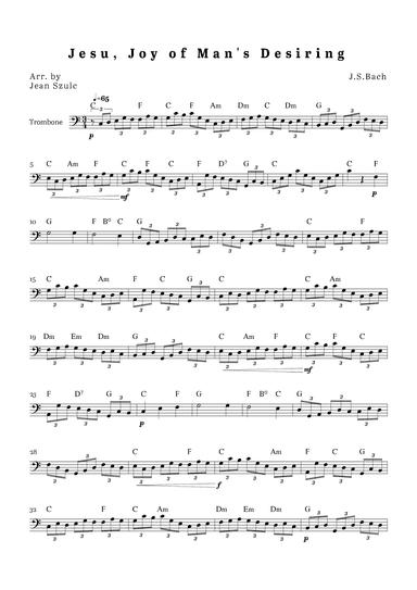 Jesu, Joy of Man's Desiring (arr. Jean Szulc)