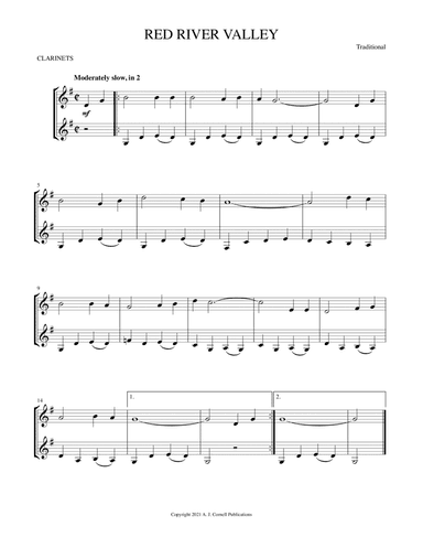 Red River Valley (arr. Mark Phillips)