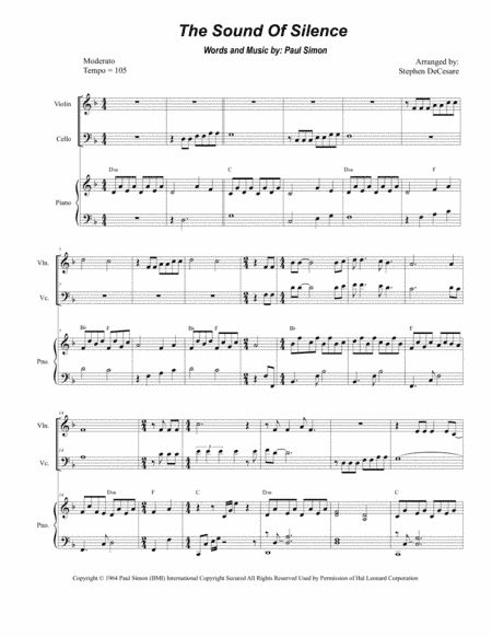 The Sound Of Silence (arr. Stephen DeCesare)