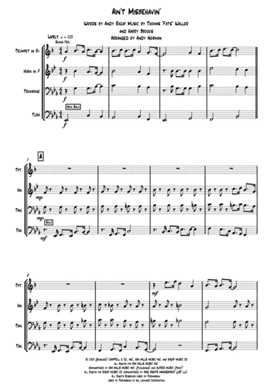 Ain't Misbehavin' (arr. Andy Norman)