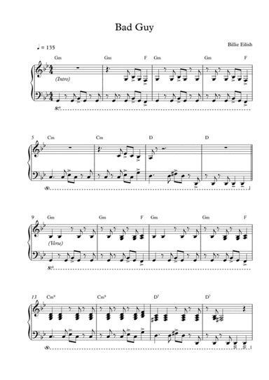 Bad Guy (arr. Mercy, P)