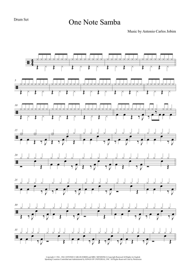 One Note Samba (samba De Uma Nota So) (arr. Anderson Quevedo)