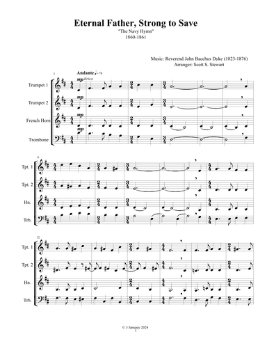 Eternal Father, Strong to Save (The Navy Hymn) (arr. Scott S. Stewart)