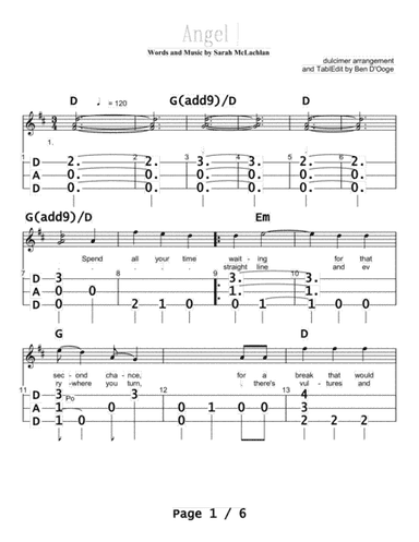 Angel (arr. Ben D'Ooge)