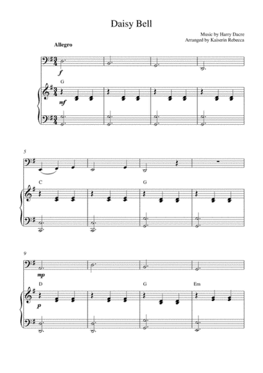 Daisy Bell (arr. Kaiserin Rebecca)