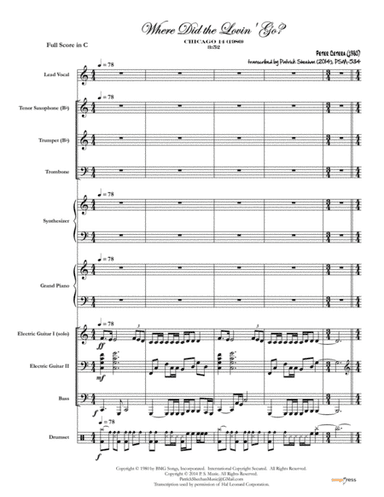 Where Did The Lovin' Go (arr. Patrick Sheehan)
