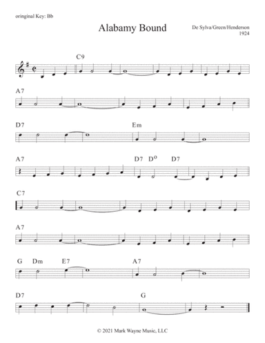 Alabamy Bound (arr. Mark W. Huxhold)