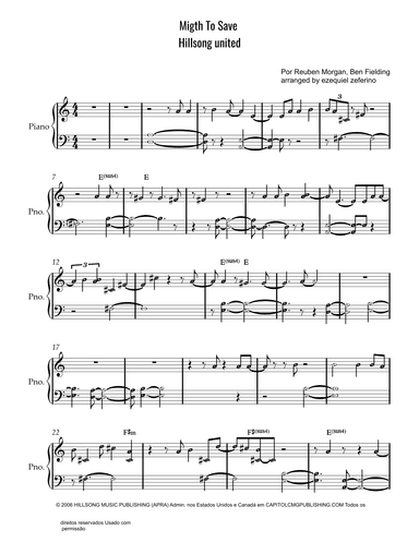 Mighty To Save (arr. by ezequiel)