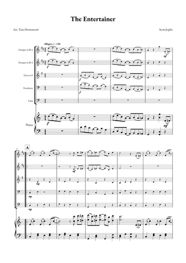 The Entertainer (arr. Tom Drummond)