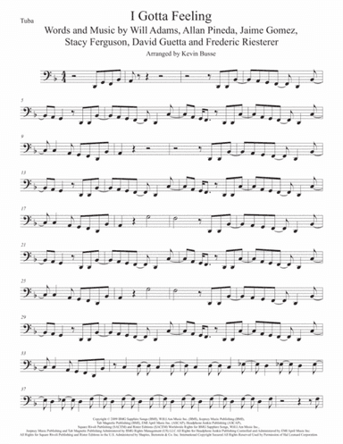 I Gotta Feeling (arr. Kevin Busse)