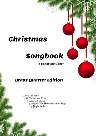 Christmas Song Book (5 songs) - Brass Quartet Edition (arr. Daniel Moretti)