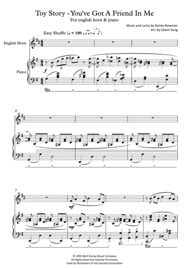 You've Got A Friend In Me (arr. Edwin Sung)