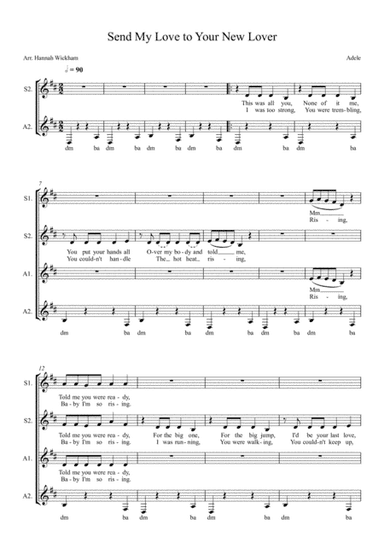 Send My Love (to Your New Lover) (arr. Hannah Wickham)