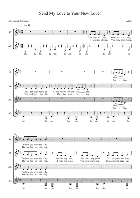 Send My Love (to Your New Lover) (arr. Hannah Wickham)
