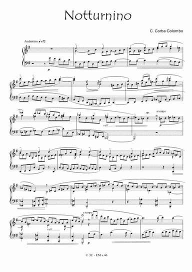 Notturnino per Pianoforte