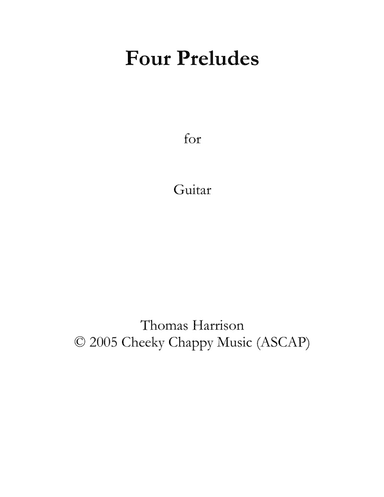 Four Preludes