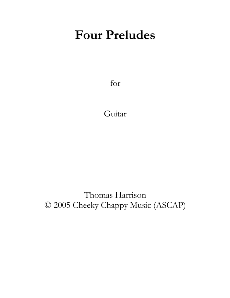 Four Preludes