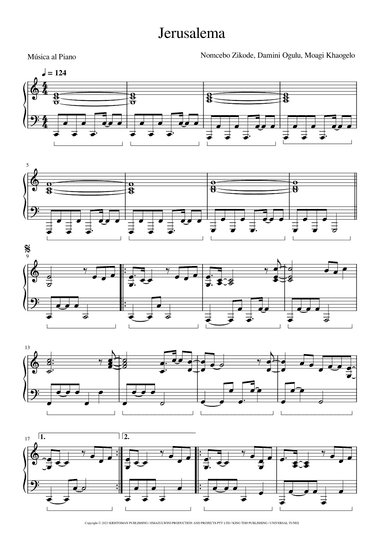 Jerusalema (arr. Música al Piano)