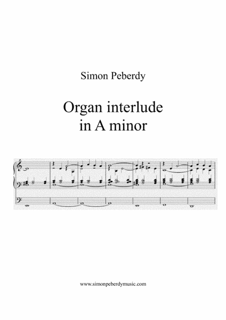 Organ Interlude in A minor
