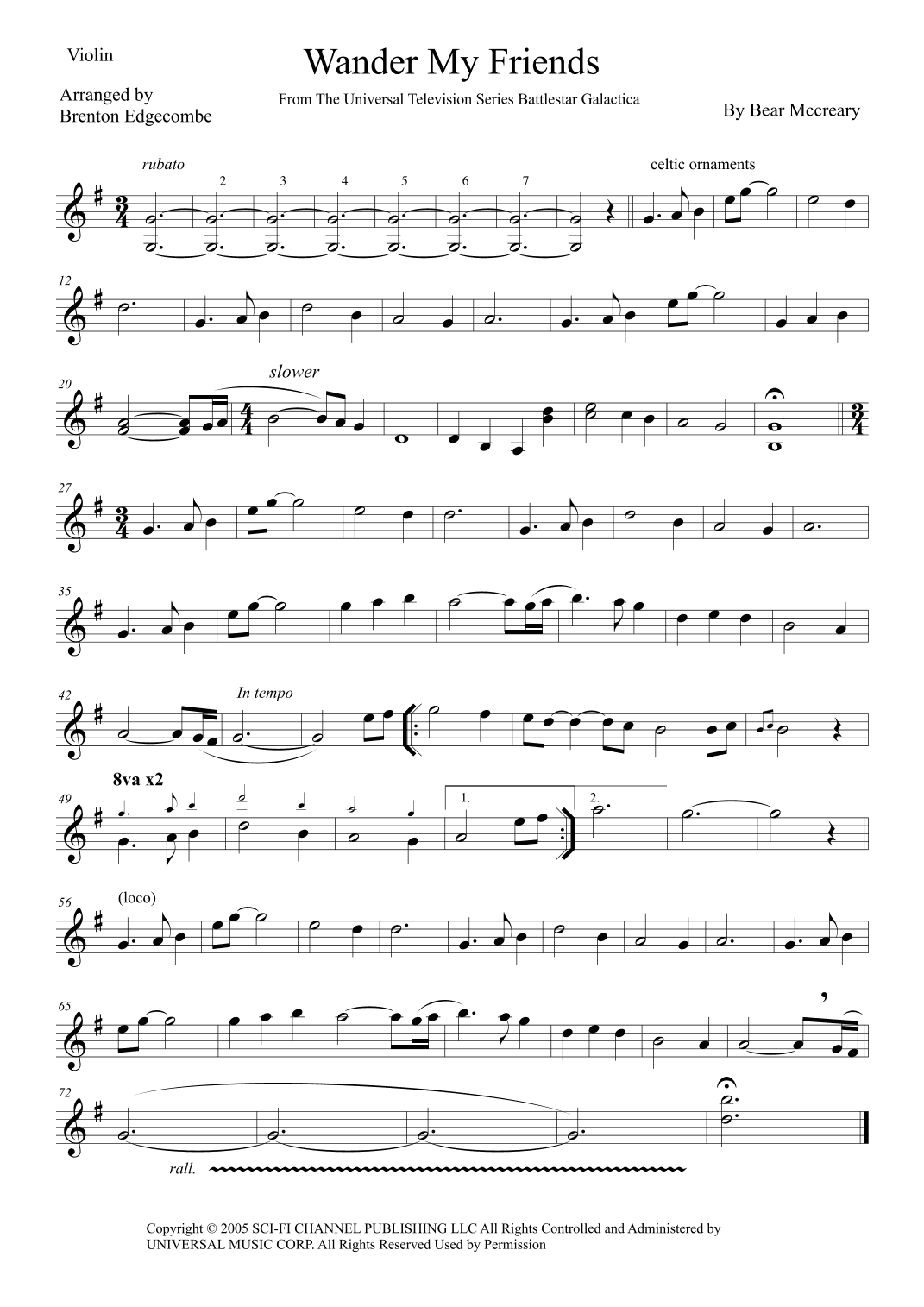 Wander My Friends (arr. Adelaide String Duo)
