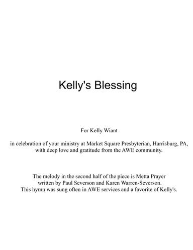 Kelly's Blessing