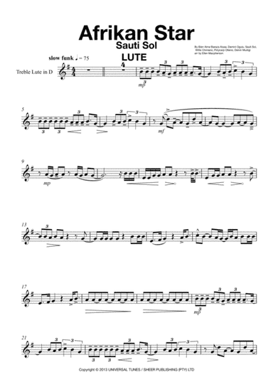 Afrikan Star (arr. Ellen Macpherson)