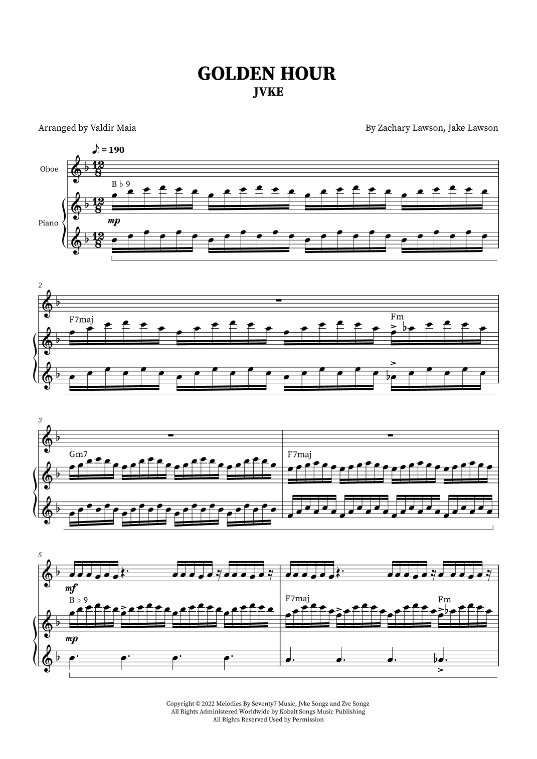 Golden Hour (arr. Valdir Maia)