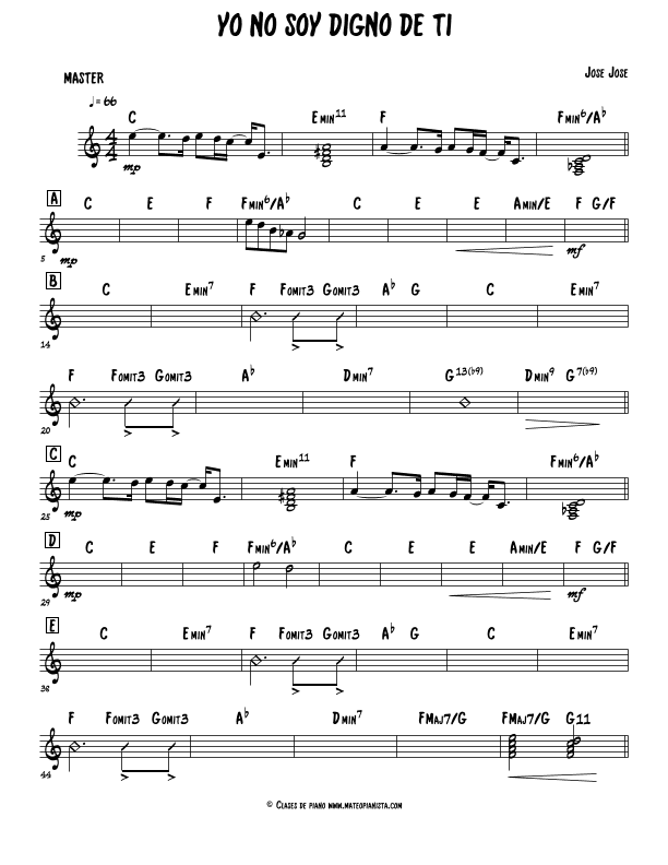 Yo No Soy Digno De Ti (arr. Mateo Aguilar)