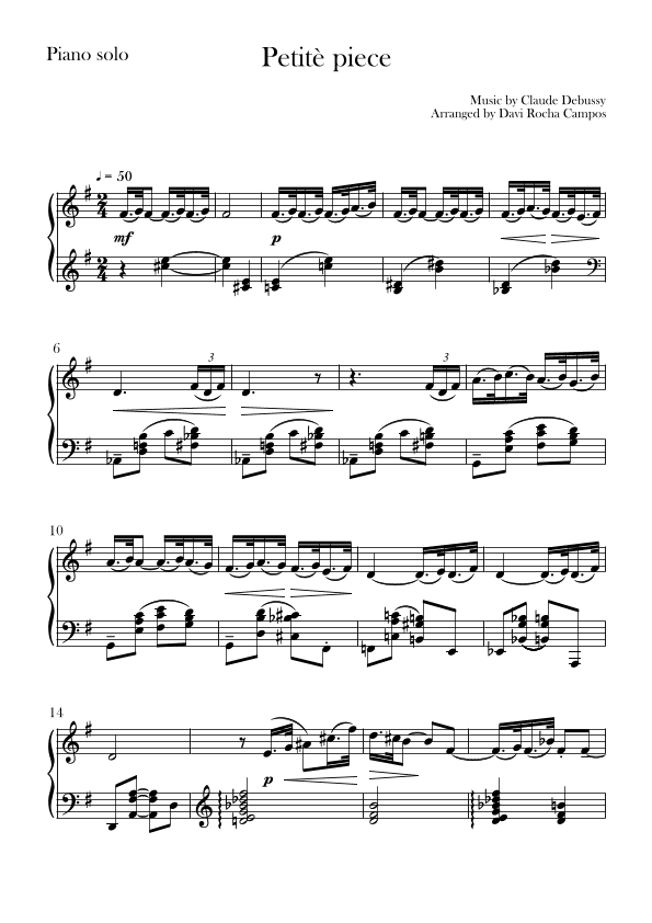 Petitè piece (arr. Davi Rocha Campos)