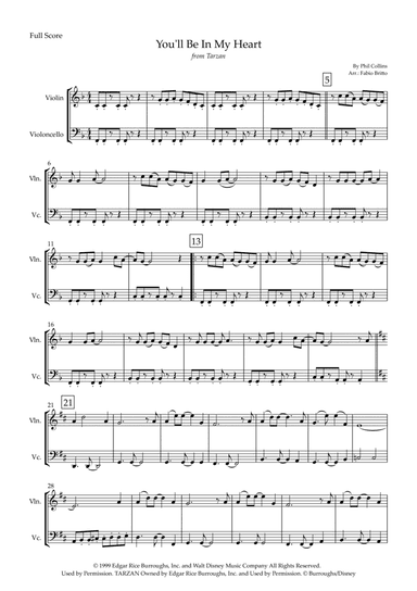 You'll Be In My Heart (arr. Fabio Britto)