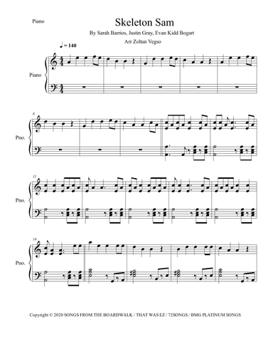 Skeleton Sam (arr. Zoltan Vegso)