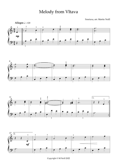 Melody from Vltava (arr. Martin Neill)